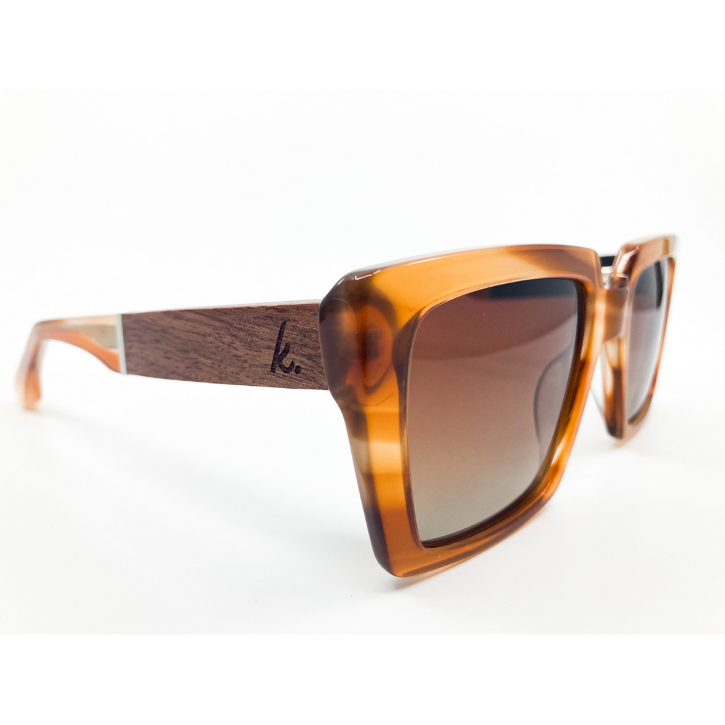 The Old Fashion Acetate / Wood Sunglasses by K-oba Eyewear